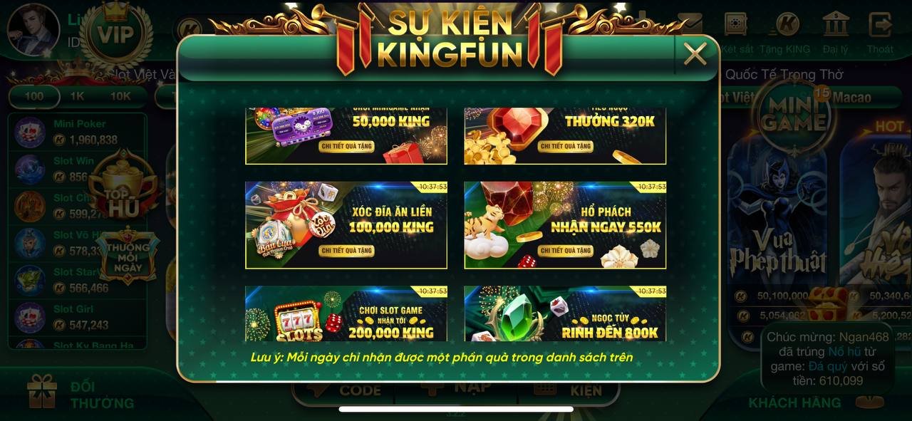 Review chi tiết cổng game Choáng Club Kingfun